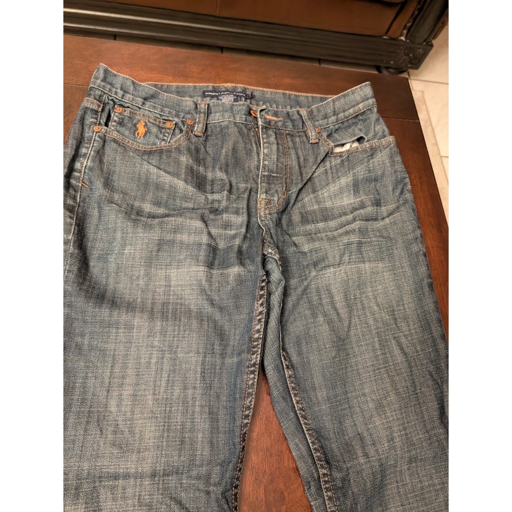 Ralph Lauren Sport Jeans Women's 30 Blue Denim Flat Front Boot Cut - Picture 3 of 8